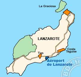 Plan de lAéroport de Lanzarote