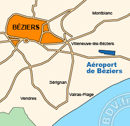Plan de lAéroport de Beziers Vias