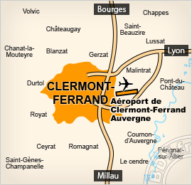 Plan de lAéroport de Clermont-Ferrand - Auvergne