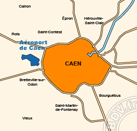 Plan de lAéroport de Caen - Carpiquet
