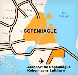 Plan de lAéroport de Kastrup - Copenhague