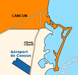 Plan de lAéroport de Cancun