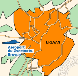 Plan de lAéroport International de Zvartnots-Erevan
