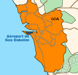 Plan de lAéroport de Goa Dabolim