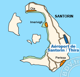 Plan de lAéroport de Santorin / Thira