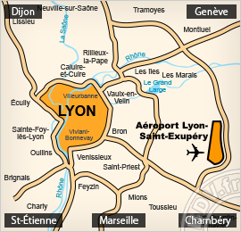 Plan de lAéroport Lyon Saint-Exupéry