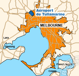 Plan de lAéroport International de Tullamarine