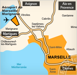 Plan de lAéroport de Marseille Provence