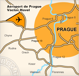 Plan de lAéroport de Prague - Ruzyne
