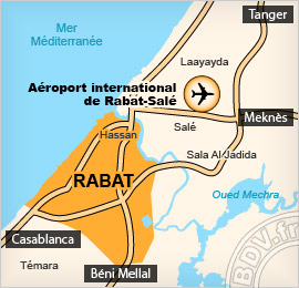 Plan de lAéroport de Rabat - Salé