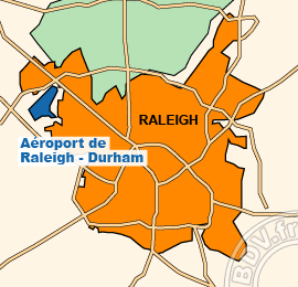 Plan de lAéroport de Raleigh - Durham