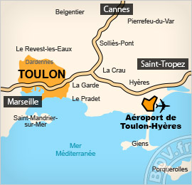 Plan de lAéroport de Toulon - Hyères