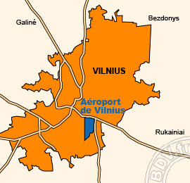 Plan de lAéroport de Vilnius