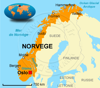 Carte de la NorvÃÂ¨ge