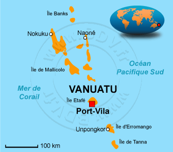 Carte du Vanuatu
