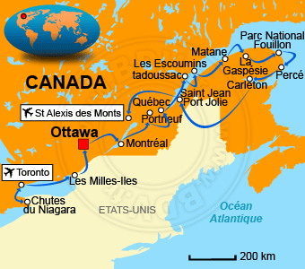 Carte circuit Ottawa