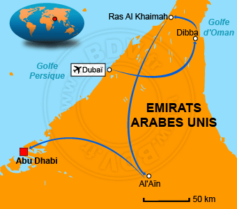 Carte circuit Fujairah
