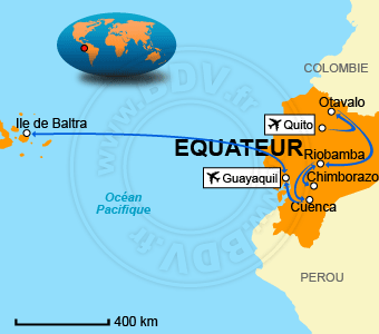 Carte circuit Parc-national-des-galapagos