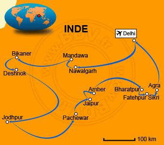 Carte circuit Jodhpur