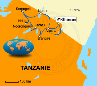 Carte circuit Zanzibar