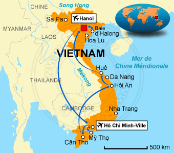 Carte circuit Saigon