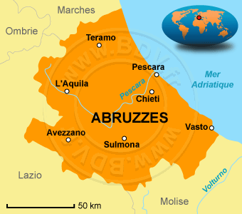 Carte des Abruzzes