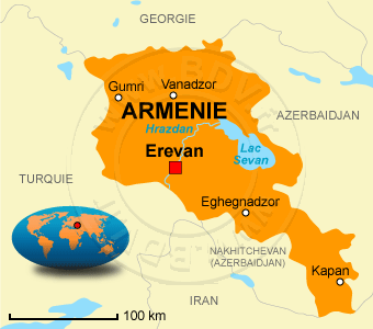Carte de l' Arménie