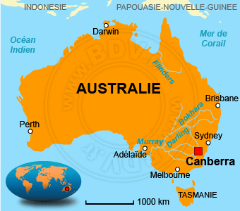 Carte de l' Australie