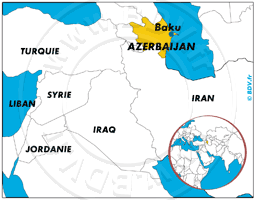 Carte de l' Azerbaijan