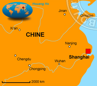 Carte de la Chine hors PÃ©kin Hong-Kong et Macao