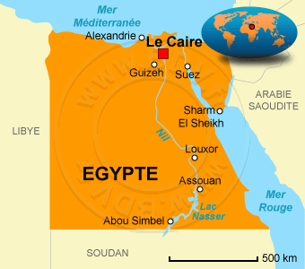 Carte de l' Égypte