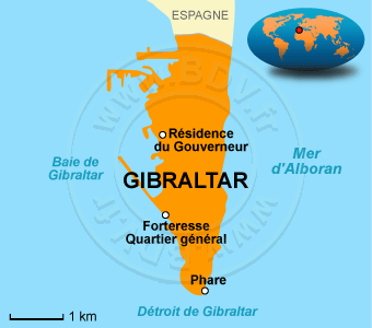 Carte de Gibraltar