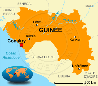 Carte de la GuinÃÂ©e
