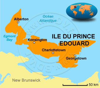 Carte de l' Ile du Prince Ãdouard
