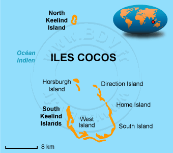 Carte des Îles Cocos