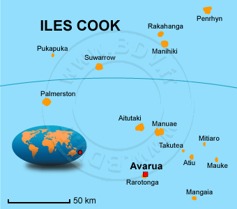 Carte des Îles Cook