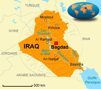 Carte de l' Irak