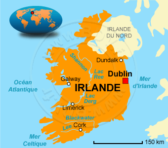 Carte de l' Irlande