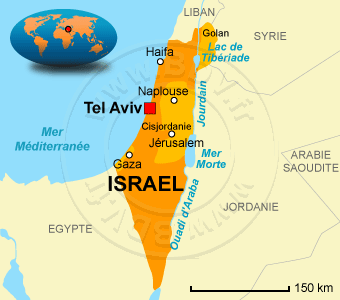 Carte d' Israël