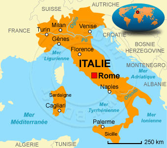 Carte de l' Italie