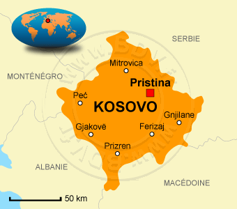 Carte  Kosovo