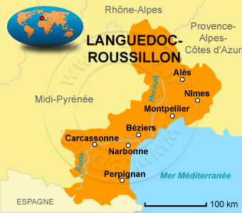 languedoc roussillon carte touristique