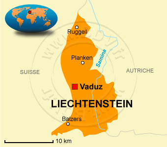 Carte du Liechtenstein