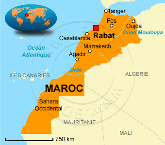 marrakech carte du maroc