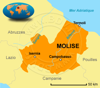 Carte du Molise