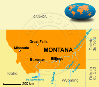 Carte du Montana