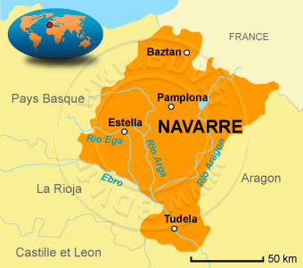 Carte de la Navarre