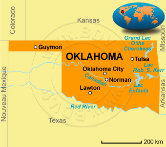 Carte de l' Oklahoma