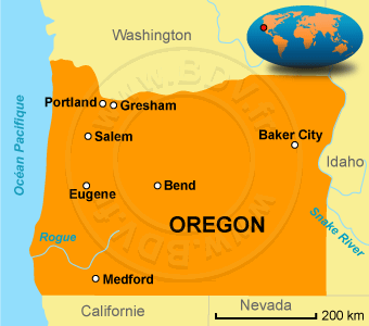 Carte de l' Oregon