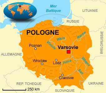 Carte de la Pologne